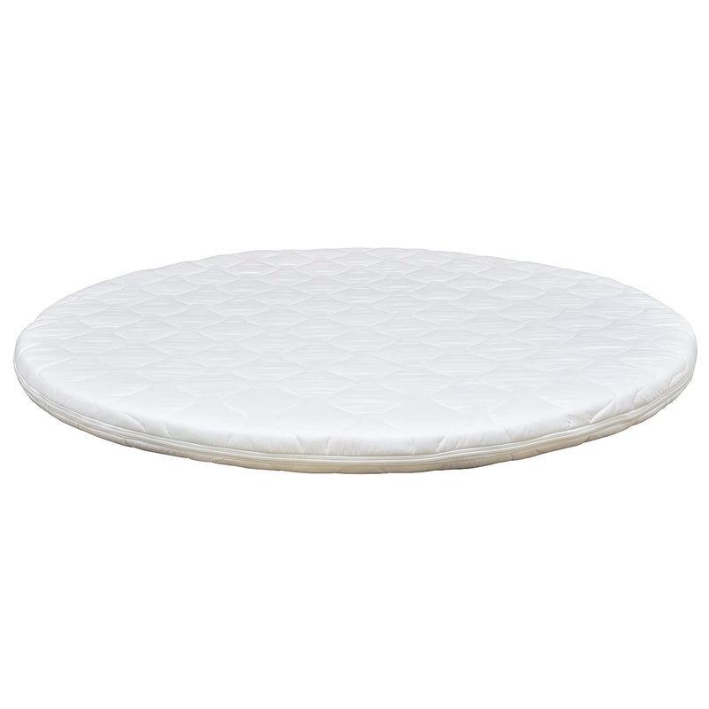 Baby Delux Laufgittermatratze Laufgittereinlage rund Matratze für Laufgitter 120 cm weiss, Weiss