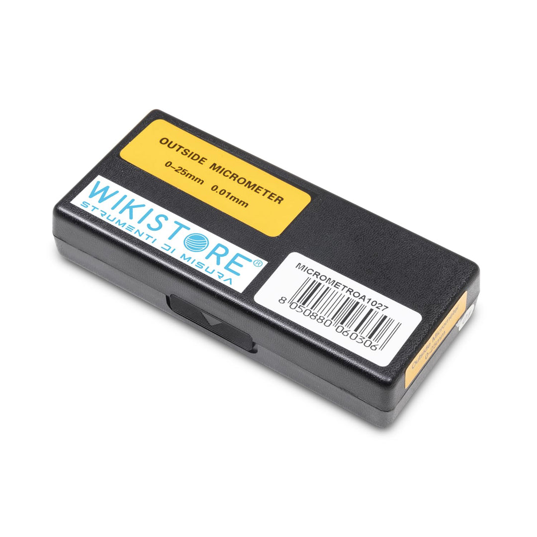 WIKISTORE PROFESSIONELLER MIKROMETER 0-25 mm, Zentesimalmikrometer, Industrielle Präzision mit Alumi