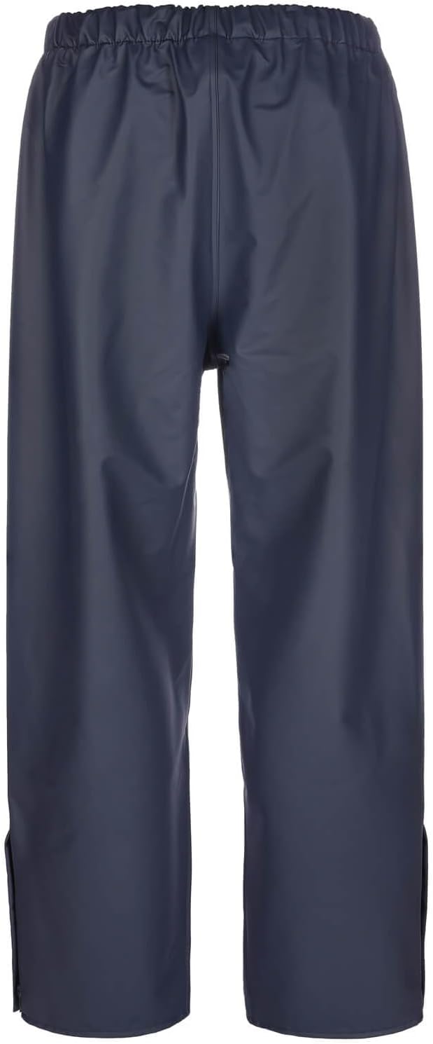 modAS Unisex PU-Regenbundhose Profi - Regenhose Damen Herren Leichte Gummihose Winddicht Wasserdicht