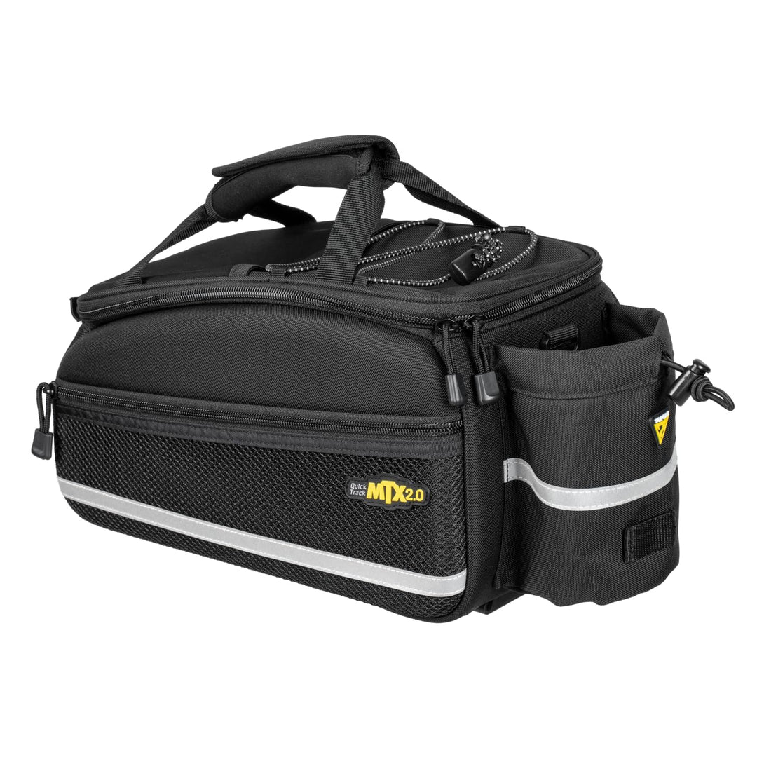 Topeak MTX TrunkBag EX (MTX 2.0) mit TrunkLock – 8 L Gepäckträgertasche mit QuickTrack-System, Flasc