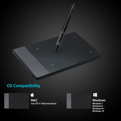 Huion 420 OSU Grafiktablett 4 x 2,23 Zoll Tragbarer Stylus Zeichnung Pen Tablet, grafiktabletts, Dra