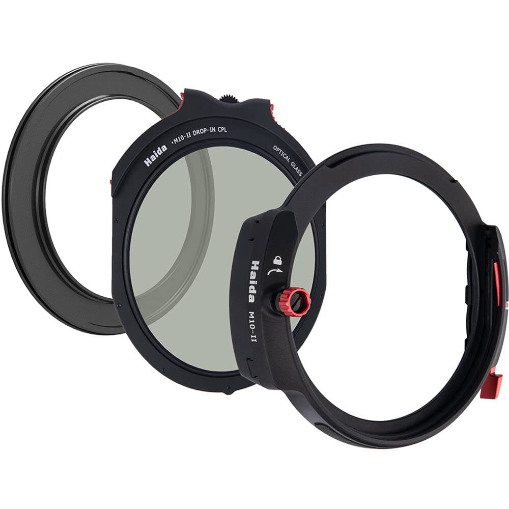 Haida Filterhalter-Set – 100 mm quadratischer Filterhalter mit 52 mm Objektivadapterring und Drop-In
