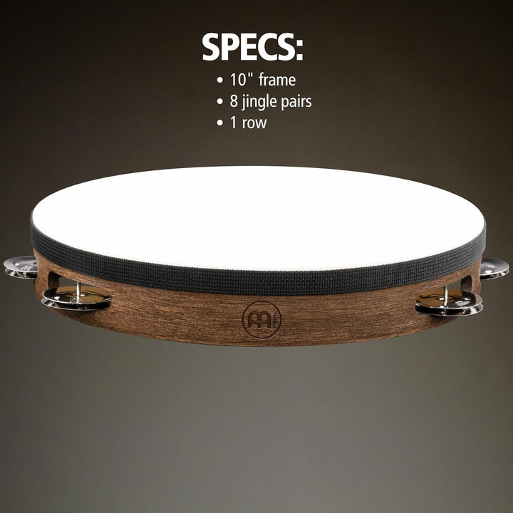 MEINL Percussion Vintage Holztambourine - 2reihig/ Walnut Brown (TA2V-WB)