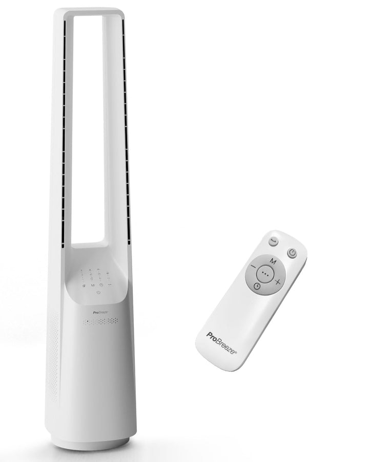 Pro Breeze 101cm rotorloser Ventilator, Gleichstrommotor, Ventilator mit Fernbedienung, LED Display,