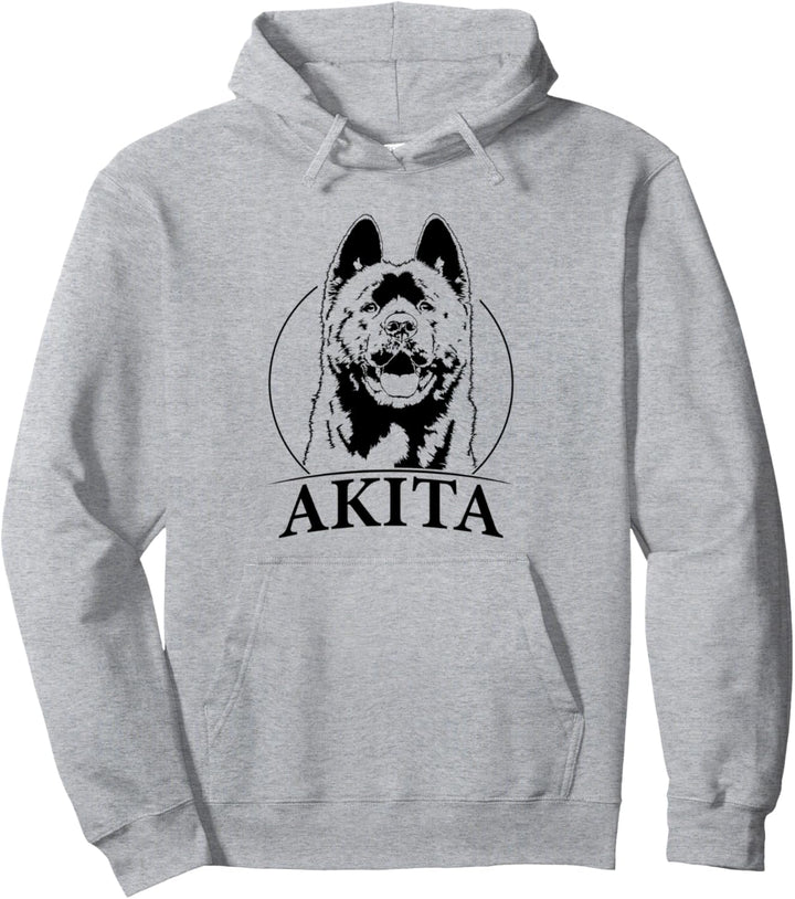 Akita Inu Hund Hunde Portrait Hundeportrait Hunde Pullover Hoodie