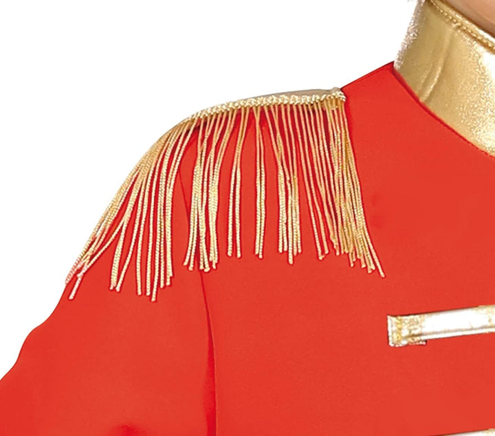 FIESTAS GUIRCA Garde Major Jungen Kostüm – Roter, weisser und goldener Trommler Tambourmajor für Jun