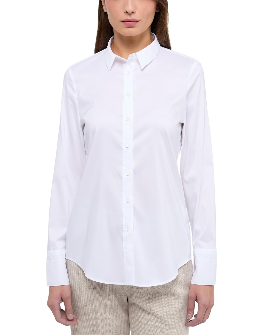 ETERNA Damen Performance Shirt Fitted 36 Weiss, 36 Weiss