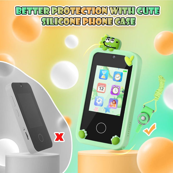 Kinder Smartphone Spielzeug Luckits Kinder Handy mit Touchscreen MP3 Kleinkind Handy mit 32G TF Sili