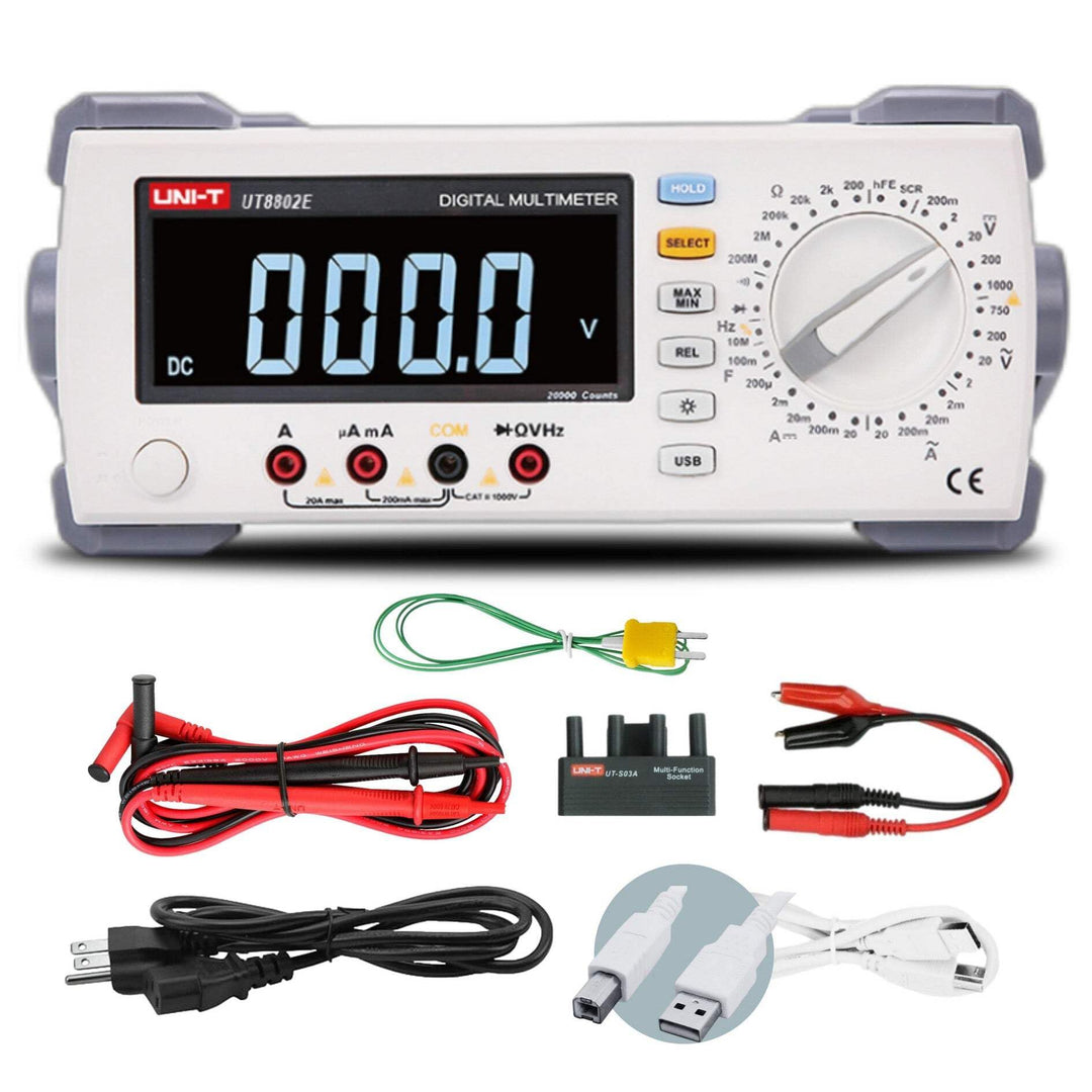 UNI-T UT8802E Digital Multimeter 200000 Counts 100kHz Frequency Response Reading Resolution 5K rdgs/