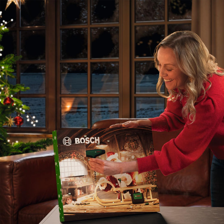 Bosch Handwerkzeug-Adventskalender 2024, 33-teilig (Werkzeug-Set mit Bit-Ratschenschraubendreher T-G