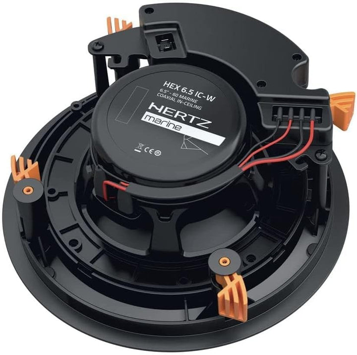 Hertz HEX 6.5 IC-W – 165-mm Marine-Koaxiallautsprecher zur bündigen Montage, 100W, IP65-Schutz, weis