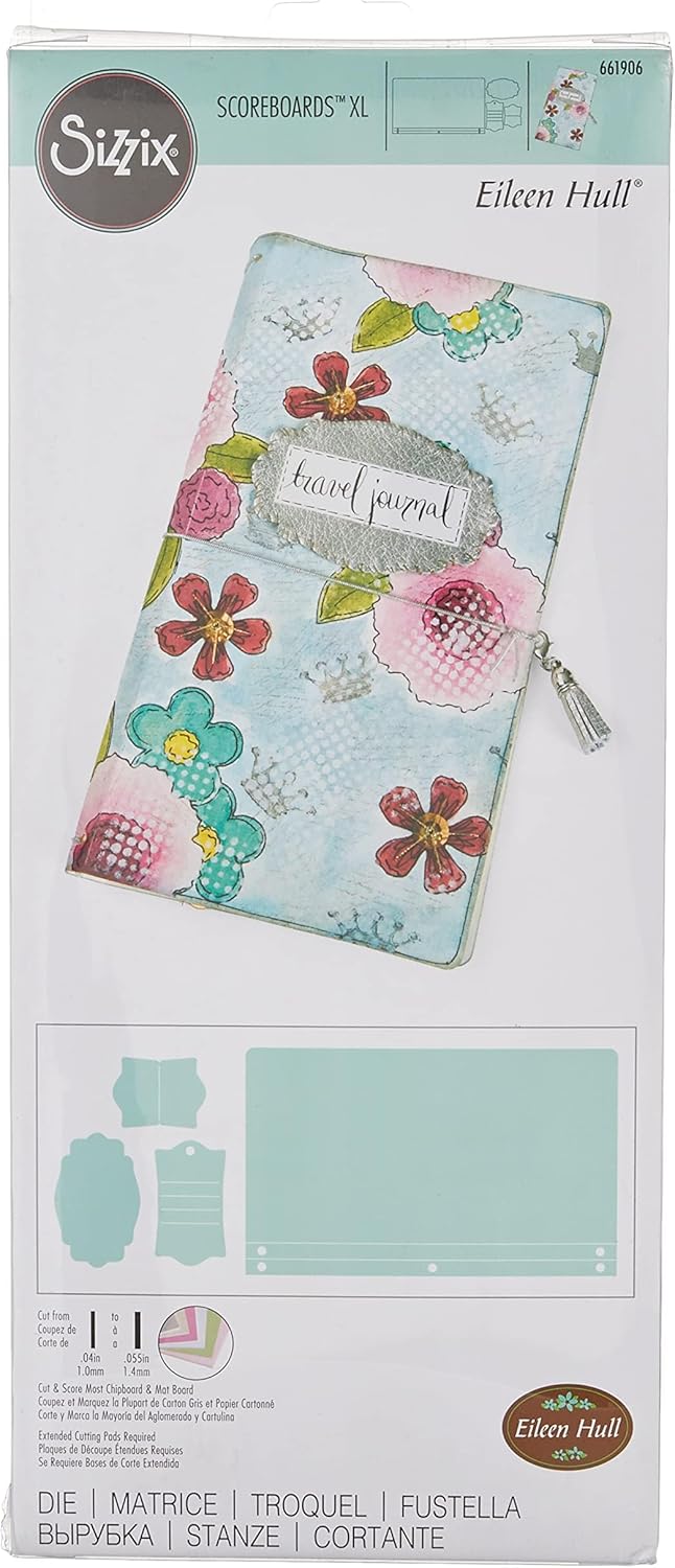 Sizzix Scoreboard XL Die 661906, Journal von Eileen Hull, Multi Color, One Size