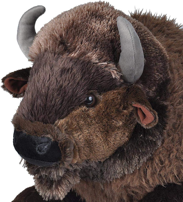 Wild Republic 19307 Jumbo Plüsch Bison Wisent, grosses Kuscheltier, Plüschtier, Cuddlekins, 76 cm, B