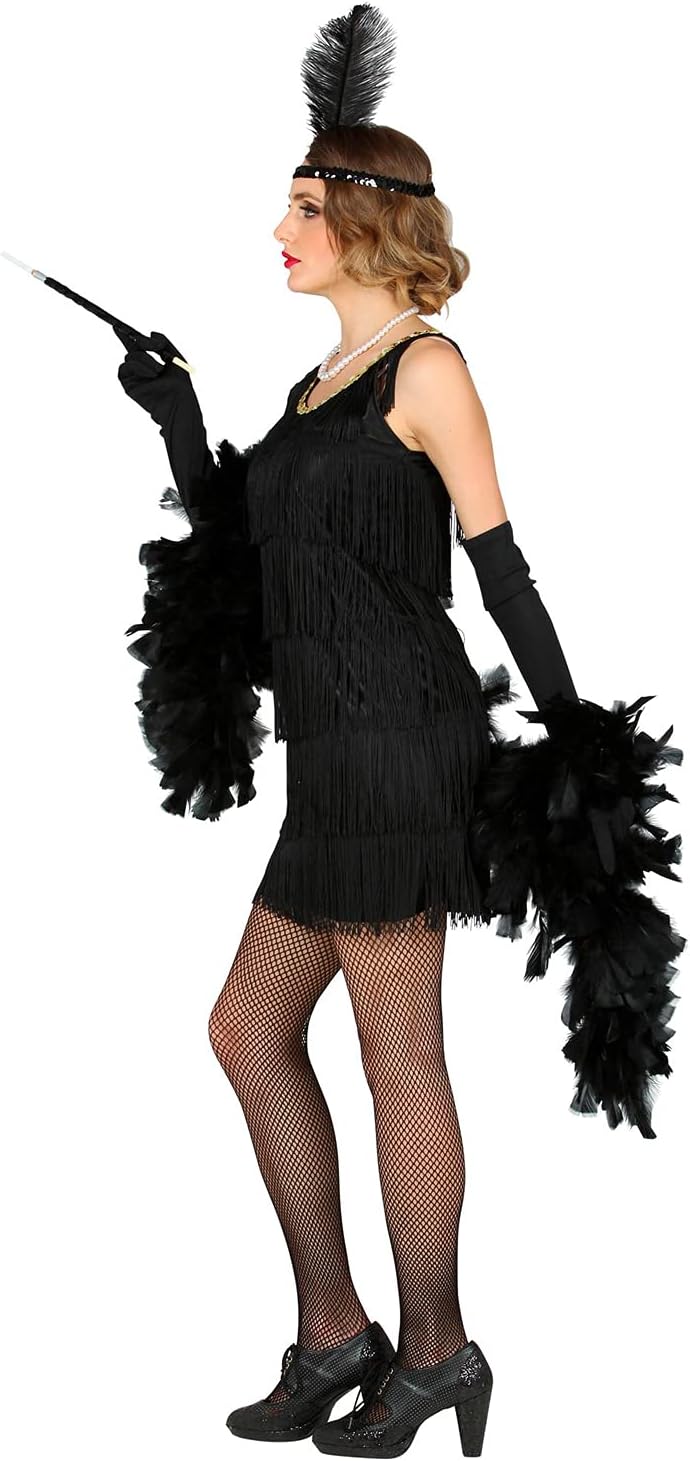 W WIDMANN MILANO Party Fashion - Kostüm 20er Jahre Charleston Flapper, Fransenkleid, Faschingskostüm