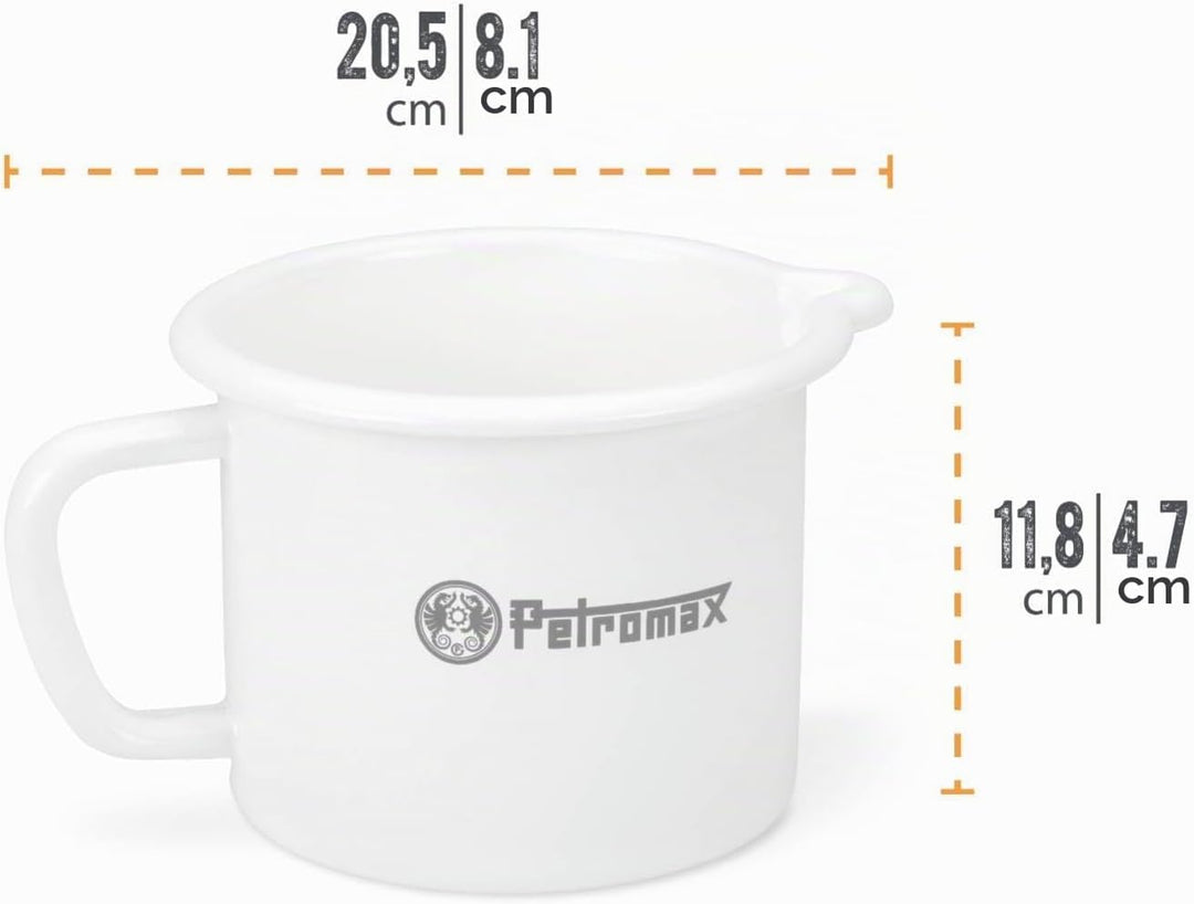 Petromax Emaille Milchtopf (1,4 Liter, weiss) Weiss 1,4 Liter, Weiss 1,4 Liter