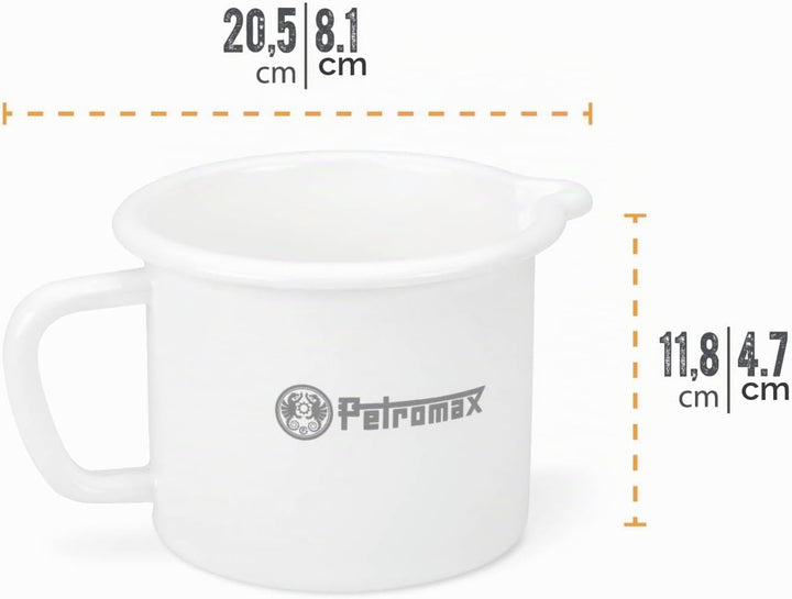 Petromax Emaille Milchtopf (1,4 Liter, weiss) Weiss 1,4 Liter, Weiss 1,4 Liter
