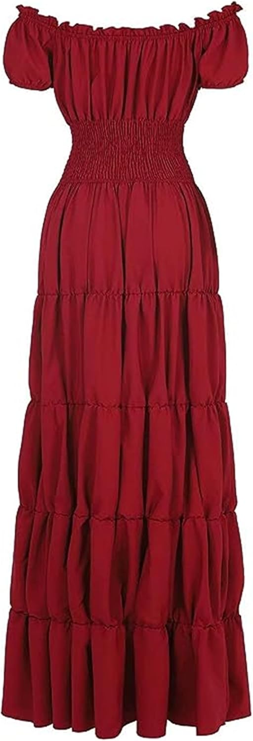 Black Sugar Mittelalterliches Kleid Frauen Renaissance Retro Kostüm Mittelalter Vintage Halloween Go