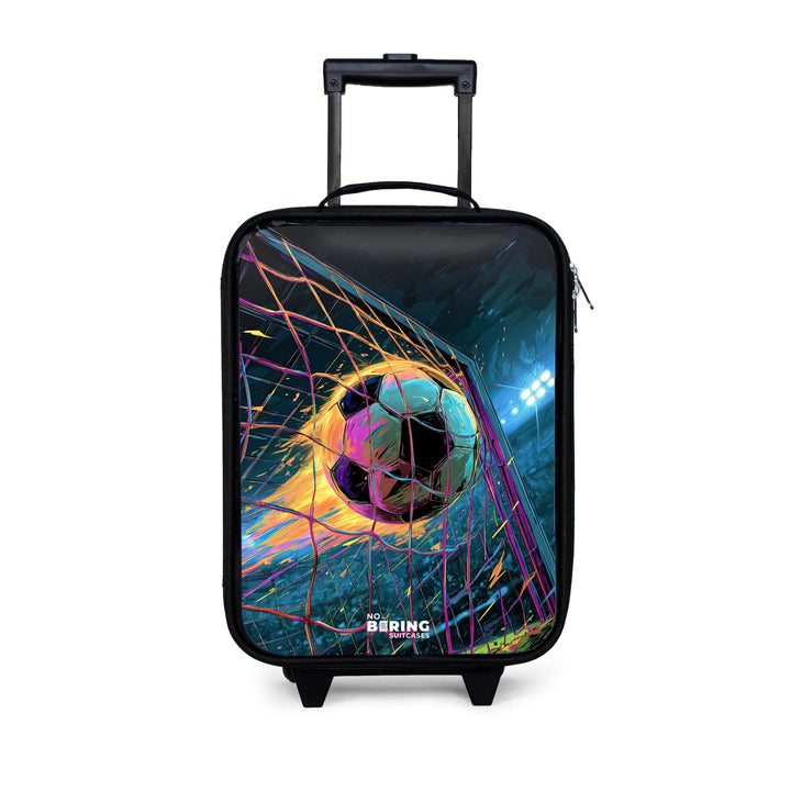 Kinderkoffer Klein Reise Trolley 48x31x19 cm Rollkoffer Kleiner Kinder Koffer mit LED Rollen Kindert