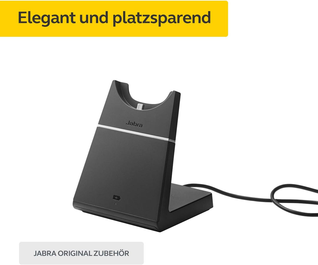 Jabra Evolve 75 Charging Stand – Fast Wireless Desk Charger for Evolve 75 Headset – Ideal for Call C