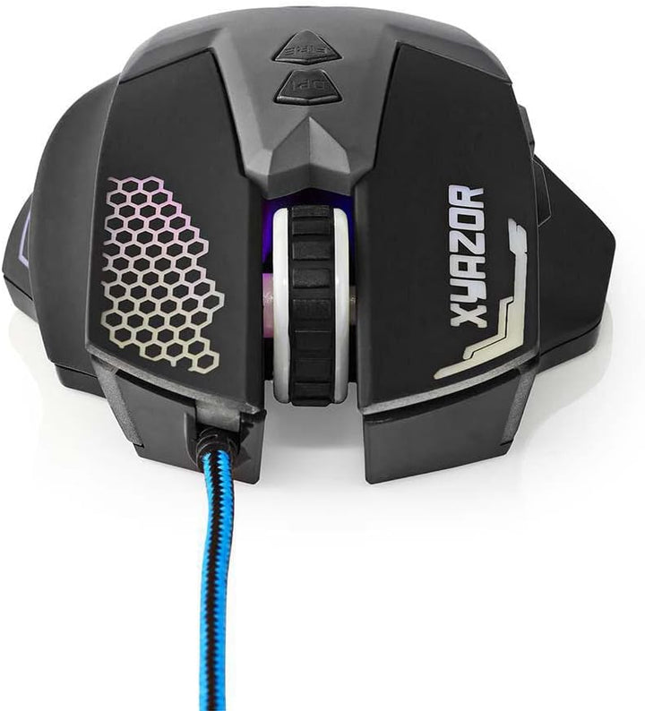 NEDIS Gaming Mouse - Verdrahtet - 800/1200 / 1600/2400 DPI - Einstellbar DPI - Anzahl Knöpfe: 7 - Re