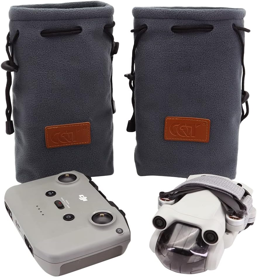 Gdraco Mini3 Tragetasche, Kompakter Case für DJI Mini 3 Pro, Flanell-Tasche Organizer, Drohnenzubehö