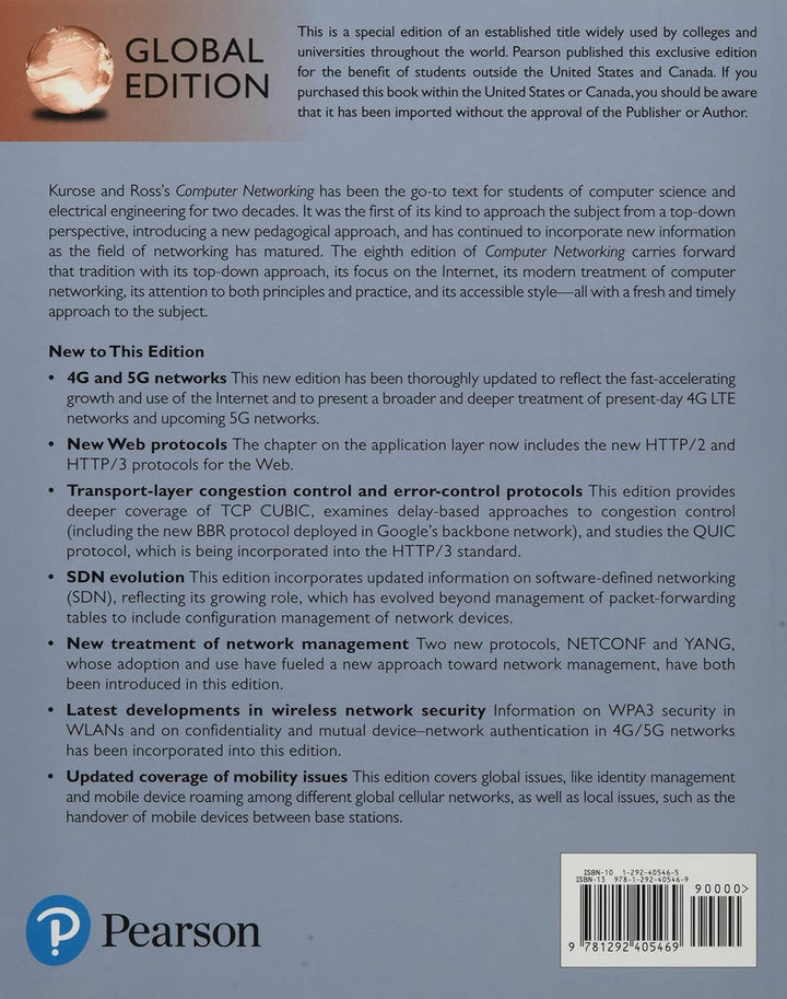 Computer Networking: A Top-Down Approach, Global Edition