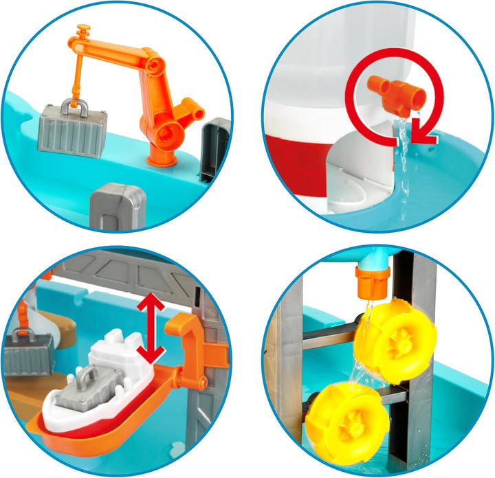Theo Klein 7715 Aqua Action Lighthouse Wasserspieltisch XXL | Interaktiv & Motorik-Spielzeug | Spiel