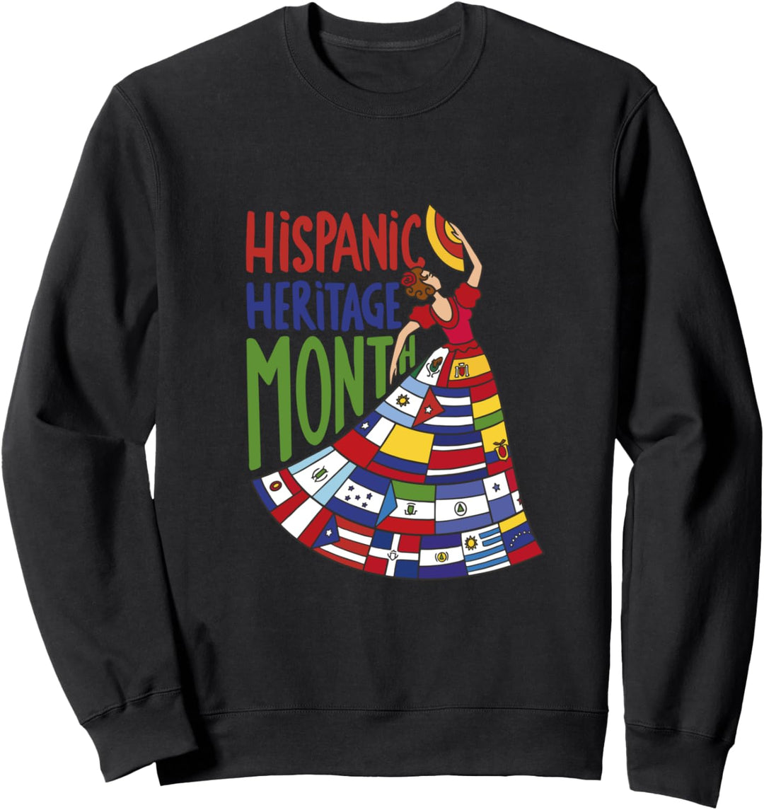 Hispanic Heritage Month Tanzende Frau Lateinamerikanische Sweatshirt
