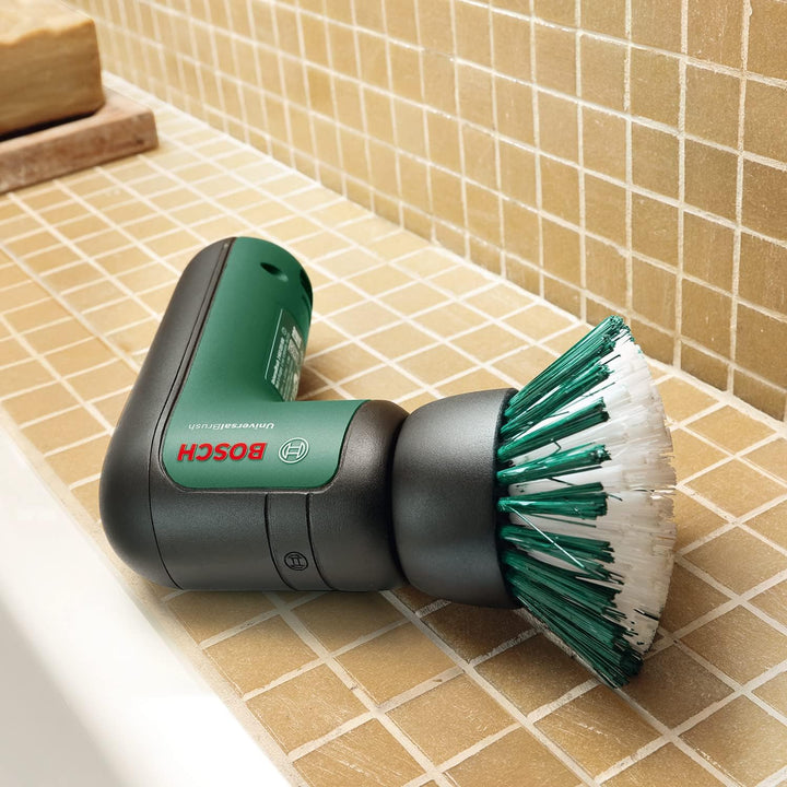 Bosch Home and Garden Akku Reinigungsbürste UniversalBrush Set inkl. 3X Bosch Küchenpad (integrierte
