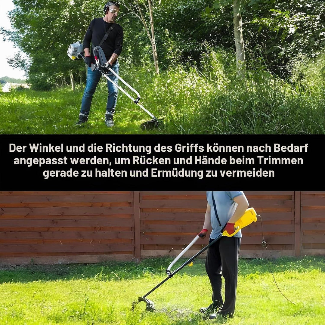 Trimmergriff, Rasentrimmer-Griff aus Aluminium, Ergonomischer Griff für Rasenmäher, Trimmer-Griffver