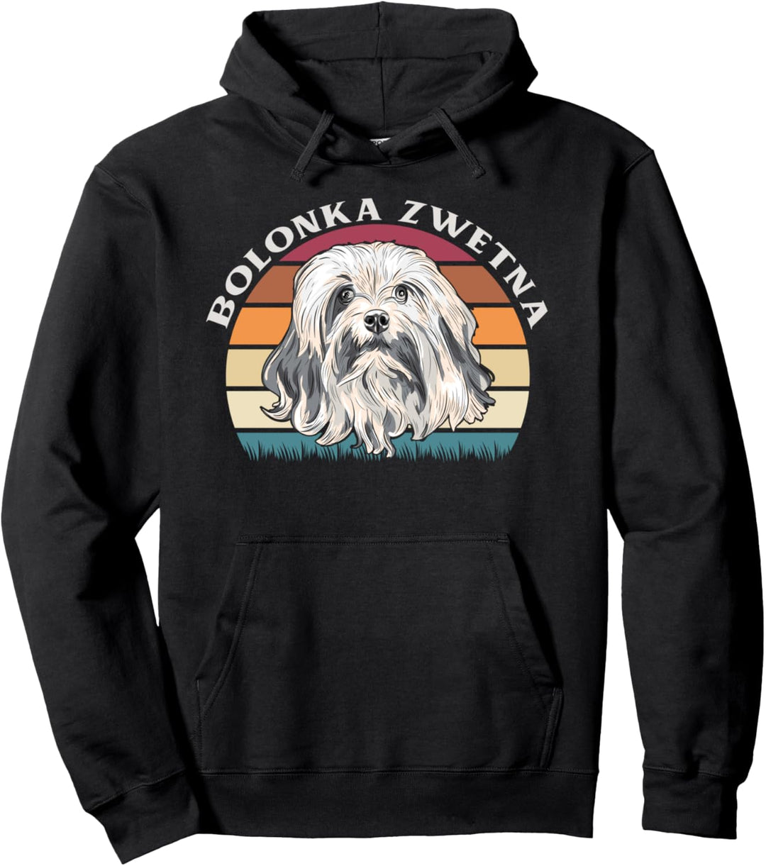 Bolonka Zwetna Retro Design Pullover Hoodie