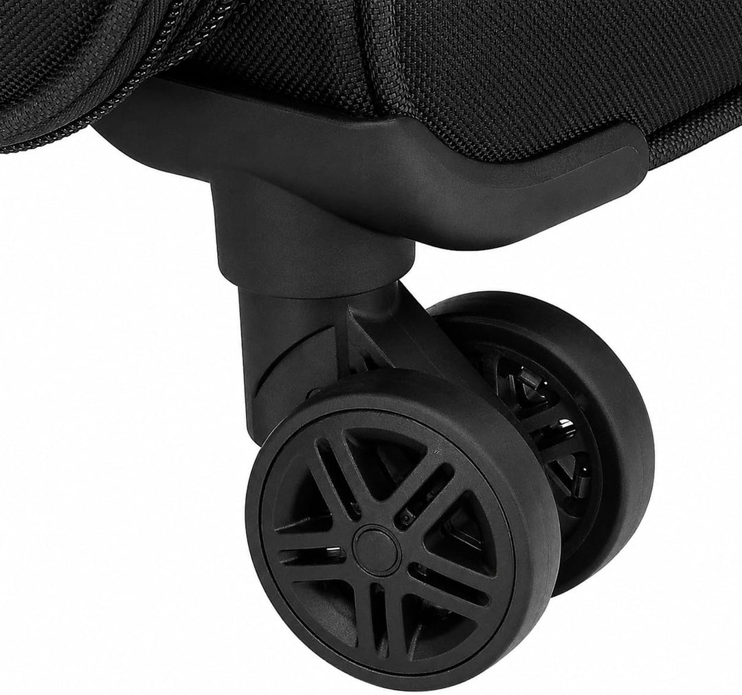 BEIBYE Kofferset Trolley Gepäckset Stoff Dehnungsfuge Koffer Reisekoffer (Schwarz)