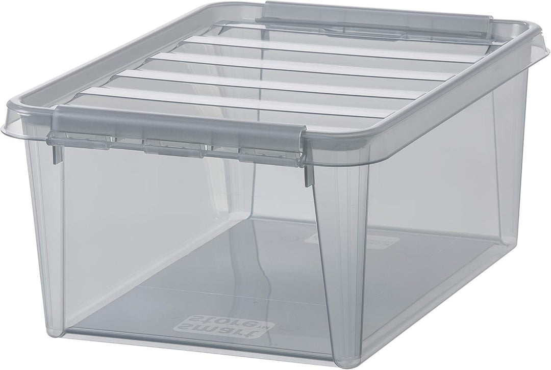 SmartStore Colour 15 Aufbewahrungsboxen 10-Teilig, Grau, Grau 10 x 14L Moderne