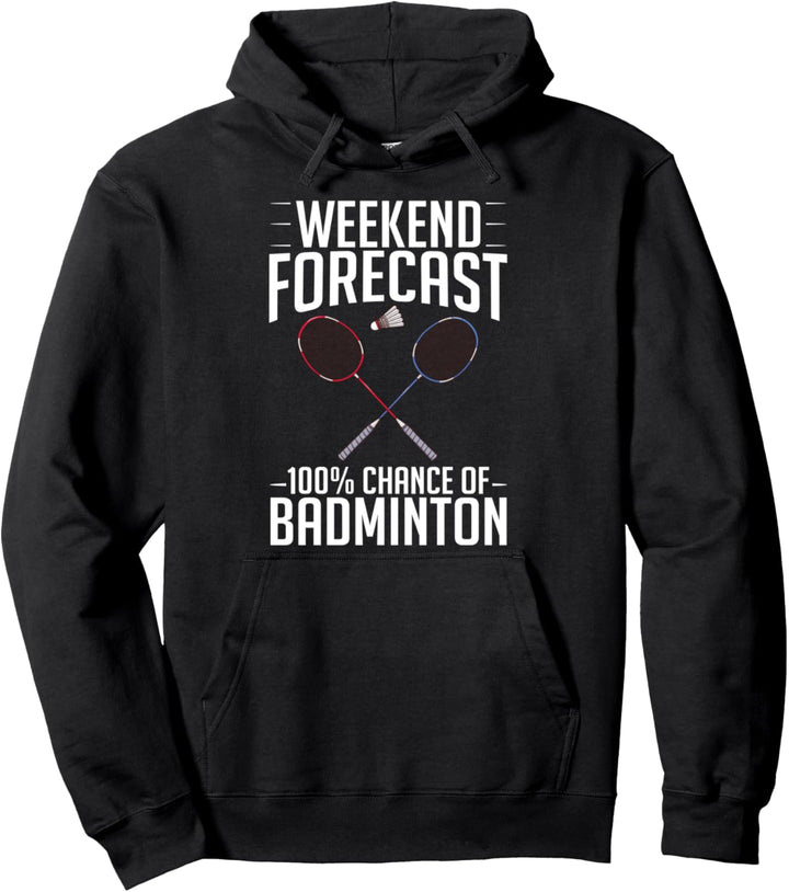 Badminton Federball Schläger Spieler Pullover Hoodie