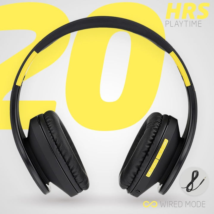 PowerLocus Bluetooth Over-Ear Kopfhörer, Kabellos Stereo Faltbare Kopfhörer Kabellose und Kabel-Kopf