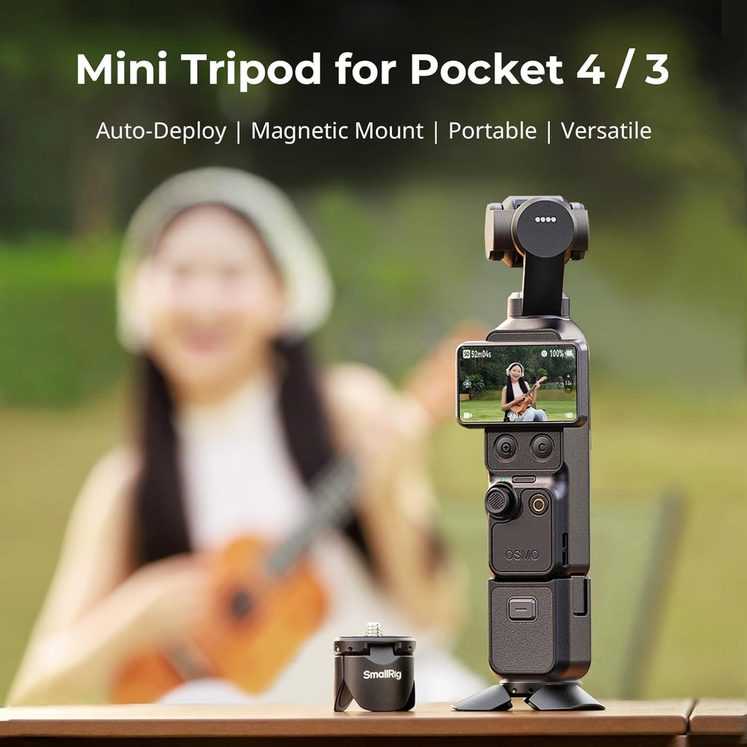 SMALLRIG Mini-Schnellwechsel-Kamerastativ für DJI Osmo Pocket 4/3, Action 6/5 Pro, für GoPro & für I