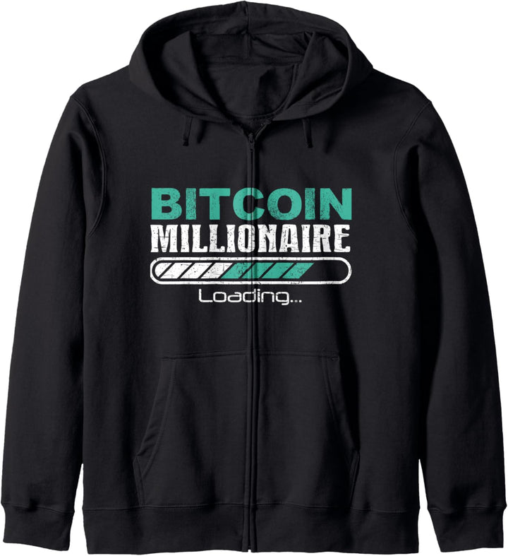 Bitcoin Millionär Lustig Bitcoin Krypto Kryptowährung Kapuzenjacke