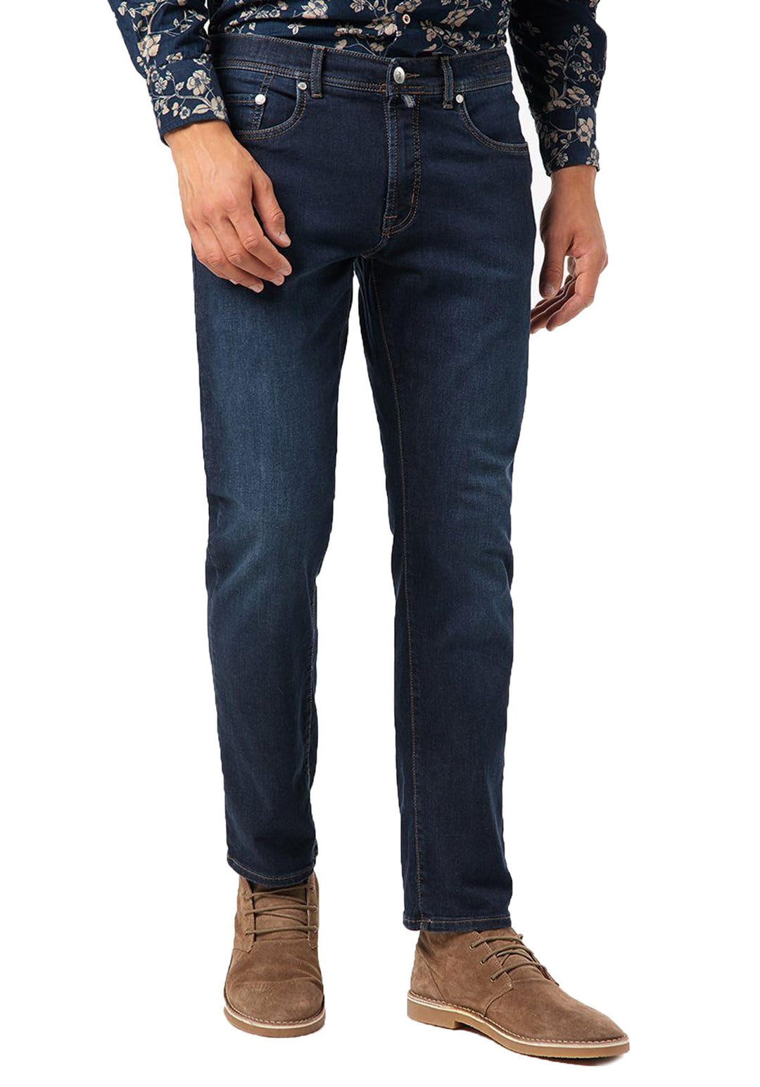 Pierre Cardin Herren Jeans Lyon Tapered | Männer Hose | Tapered Fit | Light Brown Used Buffies Washe