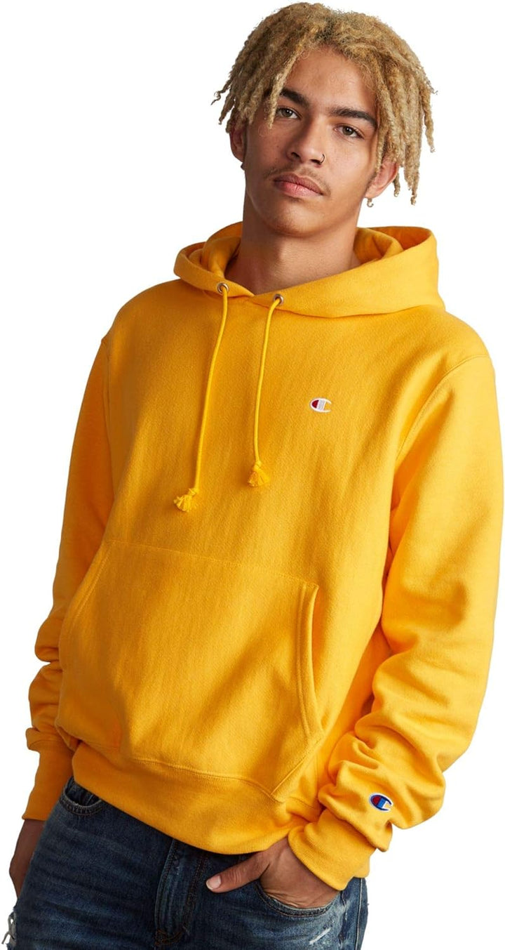 Champion Unisex Reverse Weave Chainstitch Script Cursive Spellout Logo Hoodie Sweatshirt