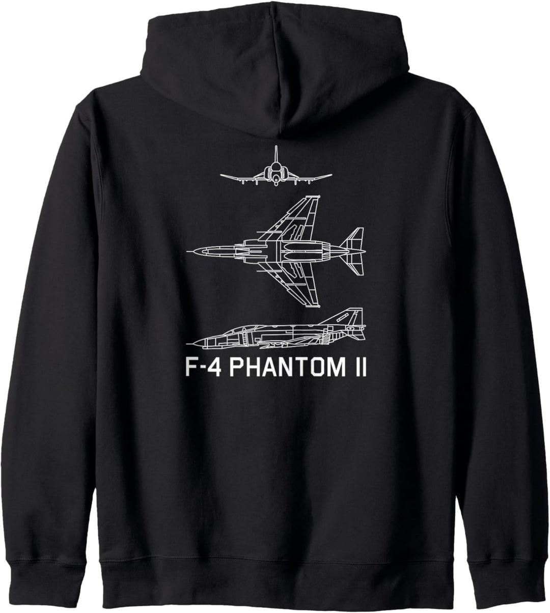 F-4 Phantom II American Plane Blueprint Kapuzenjacke