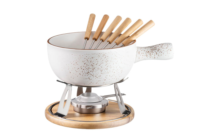 MÄSER 935480 Serie Pintar, 6 Personen, Käsefondue Set im Vintage-Stil, Keramik