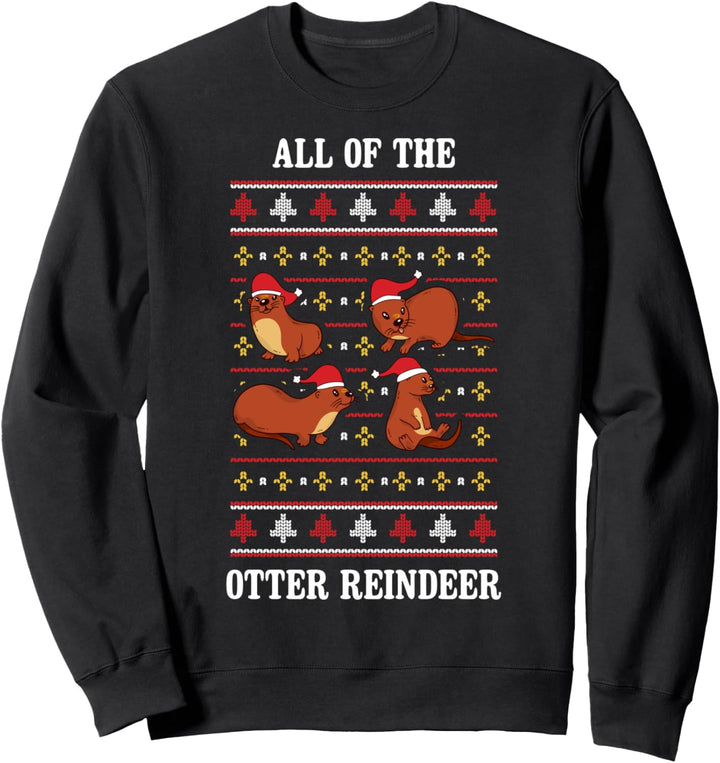 Otter Ugly Christmas Sweater Sweatshirt