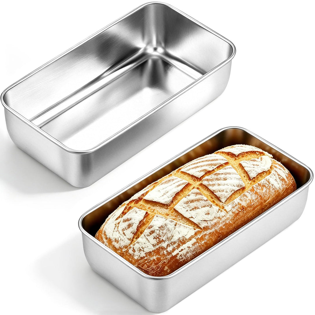 Kastenform Gross Rechteckig 2 Stück Brotbackform Edelstahl Brotform 32x14x6 cm Kastenbackform Backfo