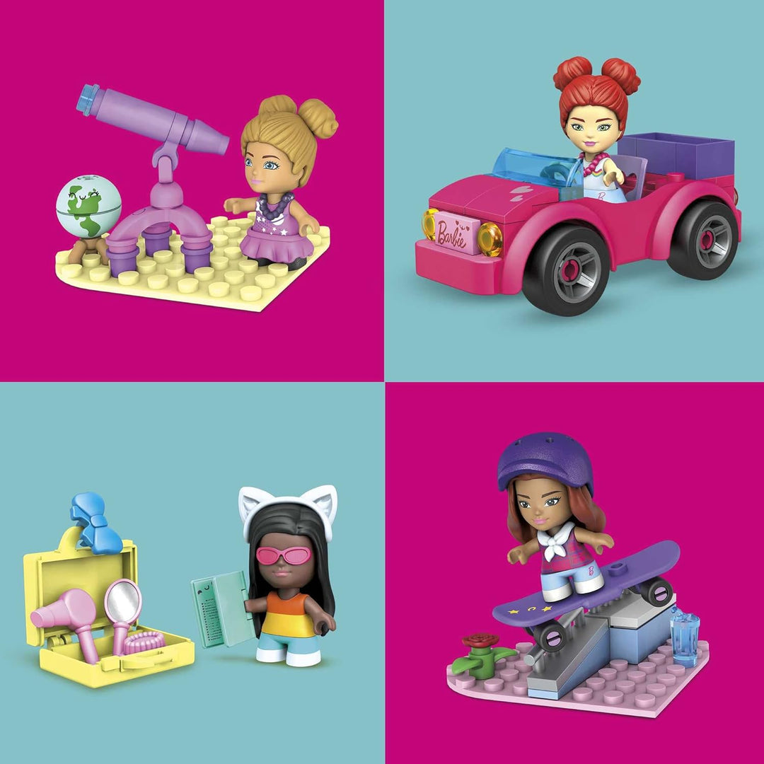 MEGA Construx HBF32 - Barbie Malibu-Bauspielzeugset Bundle, Bauset mit 445 Bausteinen, ab 5 Jahren