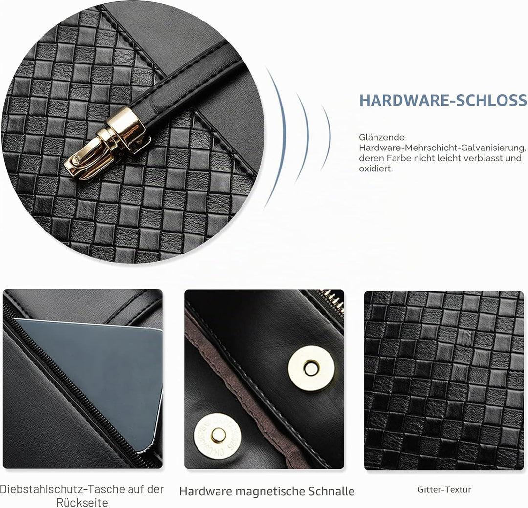 NICOLE &amp; DORIS Damen Handtasche Mode Henkeltasche Frauen Umhängetasche PU Leder Schultertasche Desig