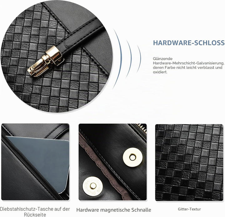 NICOLE &amp; DORIS Damen Handtasche Mode Henkeltasche Frauen Umhängetasche PU Leder Schultertasche Desig