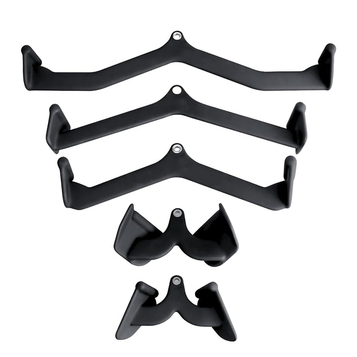 Multi Grip Set [5 Griffe] - Vielseitige Griffe für Latzug- und Rudergeräte - Verstellbare Fitnesssta