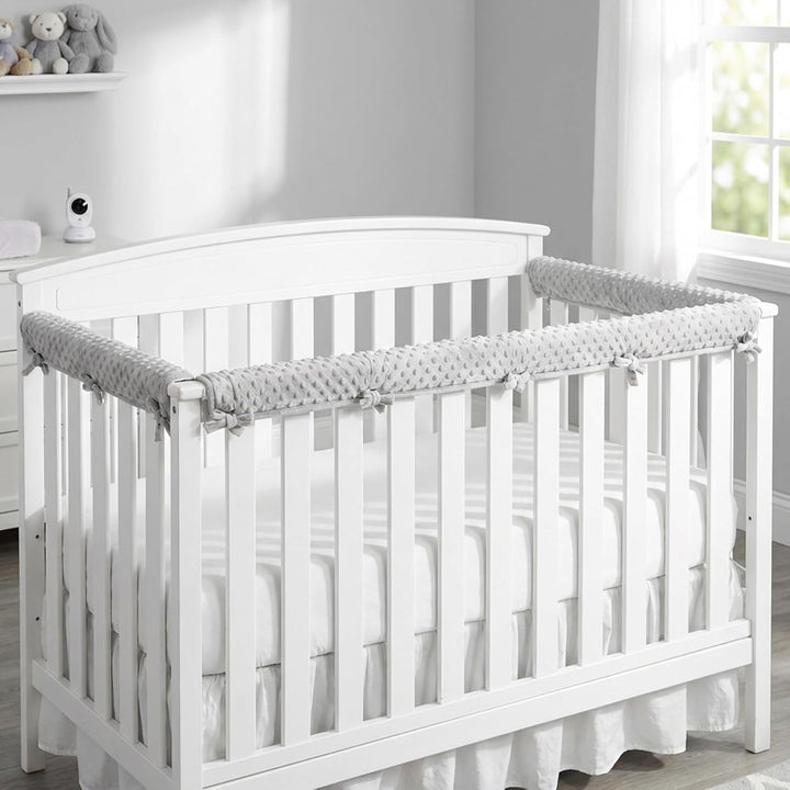 Abdeckung für Kinderbettgitter, 3 Stück, für Kinderbetten, weiche Polsterung für Babys, einfache Ins