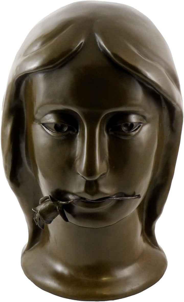 Kunst & Ambiente - Bronzefigur - Girl with Rose (1924) - signiert - Otto Gutfreund Skulptur - 100% B