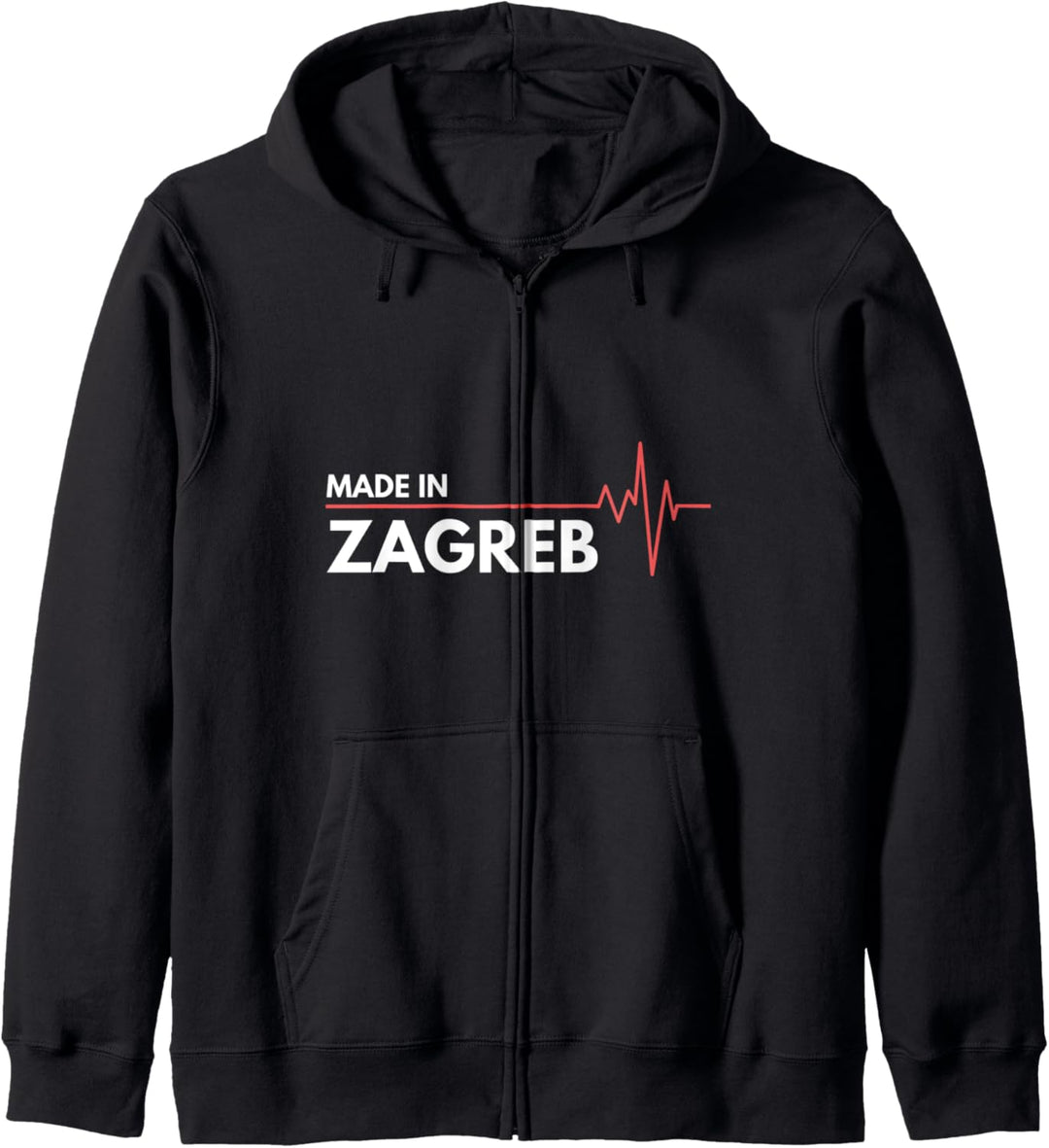 Made in Zagreb Hrvatska Kroatien Nationalstolz Kapuzenjacke